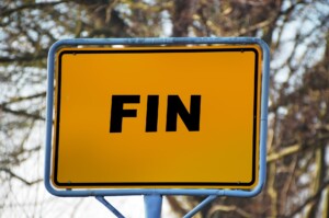 FIN on street sign
