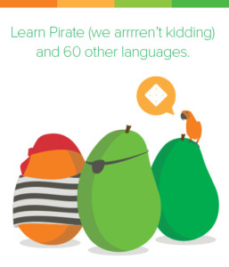 Learn Pirate (we arrren't kidding) and 60 other languages