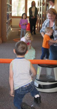 preschool fun time obstacle course at Jay County Public Lbrary